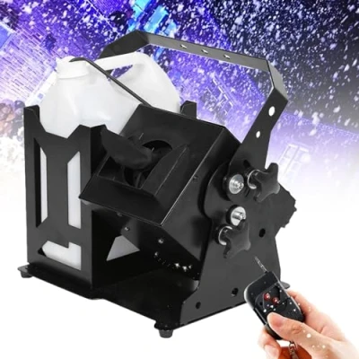 Immagine di Macchina per Fare la Neve con Fiocchi di Artificiale Portatile Telecomando Natale, Feste Matrimonio, Feste, DJ