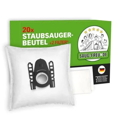 Immagine di SAUG FREUnDE 20 sacchetti per aspirapolvere Bosch Serie 2, BGBS2BA1P, BGBS2LB1, BGBS2RD1, BGLS2BA1H, BGLS2BA3H, BGLS2BU2, BGLS2CHAMP, BGLS2FRESH, BGLS2LR1H, BGLS2LW1, BGLS2WH1H, BGN2WH1H,