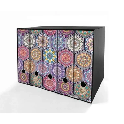 Immagine di Set da 5 raccoglitori ad anelli MANDALA ORIENTALE Faldoni SHAREPRINTING (H34 con 2 anelli)