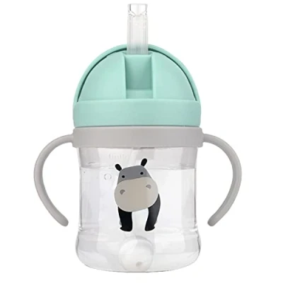 Immagine di EACHPT Bicchiere Con Cannuccia Bambino, Borraccia Bambini, Bambina, Sippy Cup per i più piccoli 8+ mesi (verde)