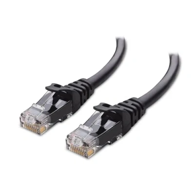 Immagine di Cable Matters 10G Cavo Ethernet corto snagless Cat 6 3m (Cavo Cat6, 6) Nero, 3 Metri
