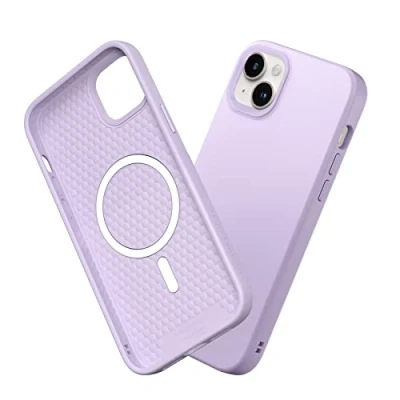 Immagine di RhinoShield Case Compatible with [iPhone 14 Plus] SolidSuit Magsafe Shock Absorbent Slim Design Protective Cover Premium Matte Finish 3.5M / 11ft Drop Protection Violet