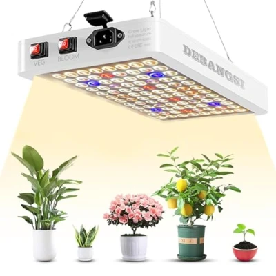 Immagine di 1000W Spettro completo LED Crescere la luce della pianta lampada con doppio interruttore VEG/BLOOM, 4566LM di crescita IR UV, chip, per serra e piante indoor, verdure fiori