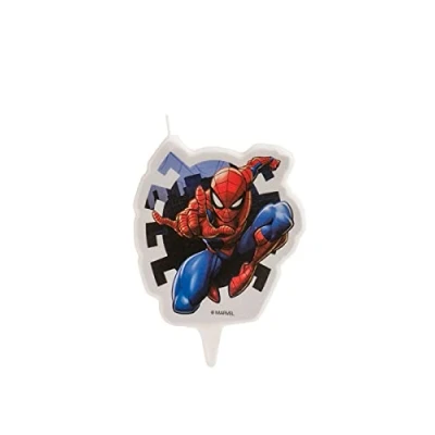 Immagine di Spiderman 346187 Candela FIGURINE 2D, in cera, multicolore, 5 x 2 8 cm