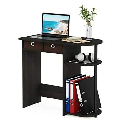 Immagine di Furinno Go Green Scrivanie per Computer, Legno di faggio, Espresso/Nero/Marrone, Taglia Unica