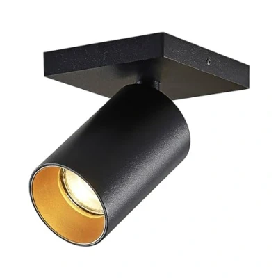 Immagine di Arcchio Faretto &#039;Brinja&#039; (Moderno) colore Nero, in Metallo ad es. Corridoio (1 luce, GU10) Lampada da incasso, plafoniera, applique