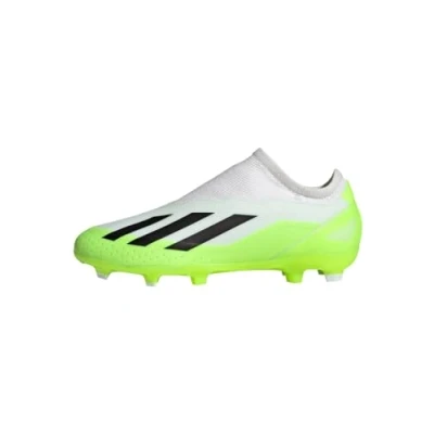Immagine di adidas Performance X CRAZYFAST.3 Scarpe da calcetto con tacchetti per bambini, Taglia: 28, Footwear white/core black/lucid lemon Tessuto / sintetico