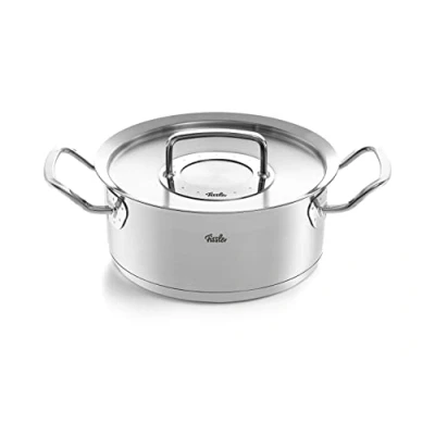 Immagine di Fissler Original,Profi Collection Pentola per arrosti in acciaio innox 2.6 L, 20 cm, con coperchio metallo, adatta fornelli a induzione