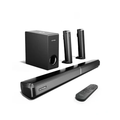 Immagine di ULTIMEA 4.1ch Barre Audio per TV con Subwoofer, Soundbar Staccabile 2 in 1 TV, Bluetooth 5.3, 3 Modalità di Equalizzazione degli Altoparlanti Bassi Regolabili, Apollo S50
