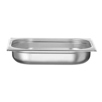 Immagine di HENDI contenitore Gastronorm, GN 1/2, solo con fondo perforato, GN, impilabile, bordi arrotondati, resistente alla temperatura da 40 a 300C, 4L, altezza: 65mm, acciaio inox