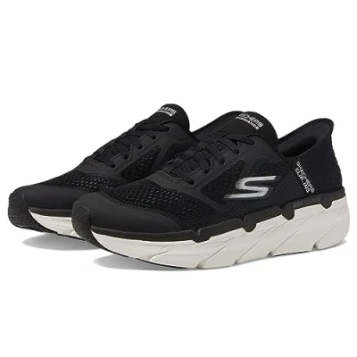 Immagine di Skechers Max Cushioning Slip ins Athletic Training Running Walking Scarpe con Memory Foam, Ginnastica Uomo, Nero/Bianco, 43 EU Larga