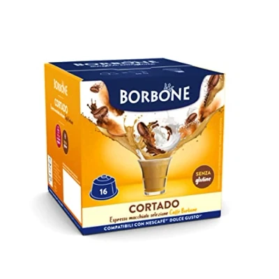 Immagine di Caffè Borbone Cortado Espresso macchiato 64 capsule (4 confezioni da 16) Compatibili con le Macchine Nescafè* Dolce Gusto*