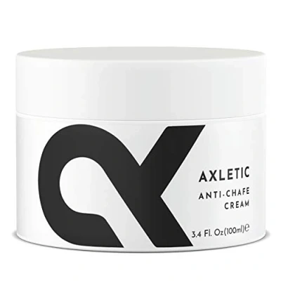 Immagine di AXLETIC Crema Antisfregamento Cosce, 100ml Lenitiva ed Idratante Resistente ad Acqua e Sudore Protettiva per Donna Uomo Sportivi, Ciclisti, Corridori