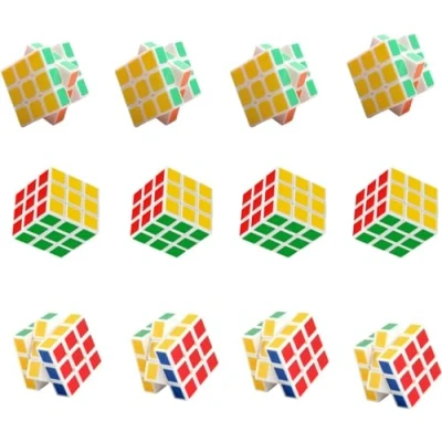 Immagine di Cubo Magico Speed Cube, Original Cube 12 Pezzi Stickerless, Mini Magnetico Rompicapo, Gioco Rompicapo per Adulti e Ragazzi, Speedcube 3x3 Puzzle Feste Premi la Classe