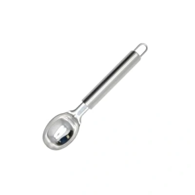 Immagine di Fackelmann Elemental Cuchara Servir, masa galletas, Cogedor bola helado, Acero inoxidable Mango Tubular 19cm, 1ud. Cucchiaio Gelato AC. Inox, Acciaio, Argento