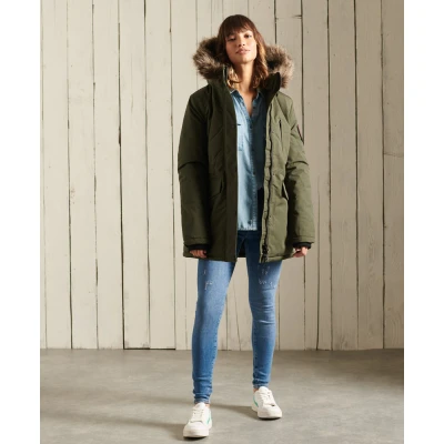 Immagine di Superdry Everest Parka Giacca, Army Khaki, S (Taglia Produttore:10) Donna