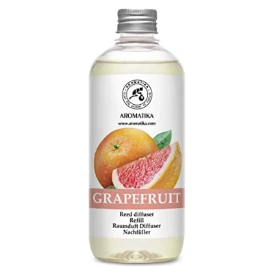 Immagine di Ricarica Diffusore Profumata per Ambiente Pompelmo 500ml Olio Essenziale Naturale al Fragranza Intensa e Duratura Aromatizzatore d&#039;Aria Interni Difussore a Lamella