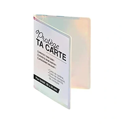 Immagine di EXACOMPTA 510510E Iris Iridescent Reflective Card Holder Conservare più mezzi di trasporto, carte credito o mensa 7 cm x 10