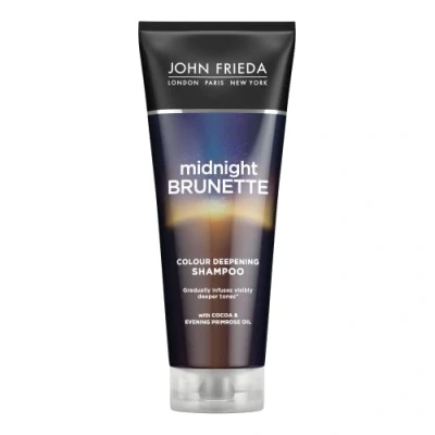 Immagine di John Frieda Midnight Brunette, shampoo colorante per capelli castani, 250 ml