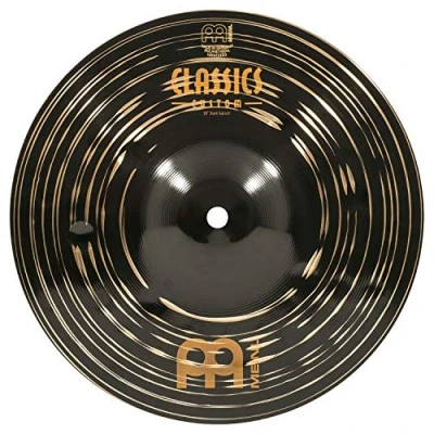 Immagine di Meinl Cymbals Classics Custom Dark Piatto Splash 10 pollici (25,40cm) per Batteria Bronzo B12, Finitura Scura, Prodotto in Germania (CC10DAS)