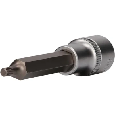 Immagine di BRILLIANT TOOLS BT022940 Bussola a inserto millerighe 1/2&quot;, lunga 100 mm, M5 [Powered by KS TOOLS]