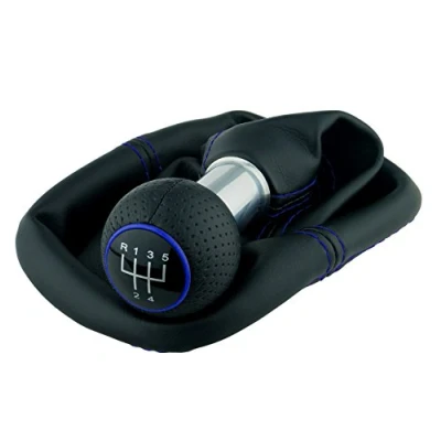 Immagine di L &amp; P a0254 11 cambio in Nero Blu cuciture GTI Look Pomello del 5 marce perforato Come Plug Play ricambio per notebook