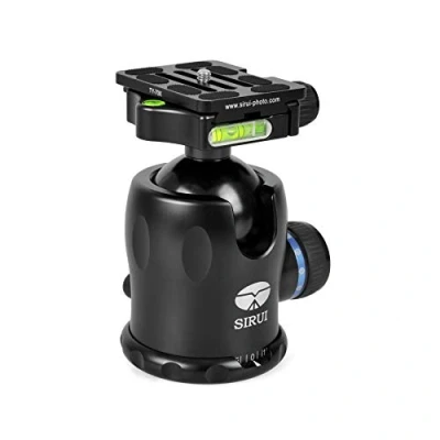 Immagine di SIRUI K 40X Testa a sfera per treppiede in alluminio panoramica rotante 360 con piastra sgancio rapido TY 70X Arca Swiss e livella bolla Monopiede DSLR Capacità di carico della fotocamera fino 35KG