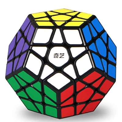 Immagine di ROXENDA Dodecahedron Speed Cube, 3x3x3 Pentagonale Cube Cubo Magico Puzzle Giocattolo (Adesivi)