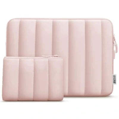 Immagine di TECOOL 15 15,6 Pollici Custodia PC Portatile,Custodia per 15,6&quot; Lenovo Ideapad Thinkpad HP Dell Acer ASUS Chromebook Notebook, Macbook Pro 16 M4 M3 M2 2024 Porta Computer Sleeve,Rosa