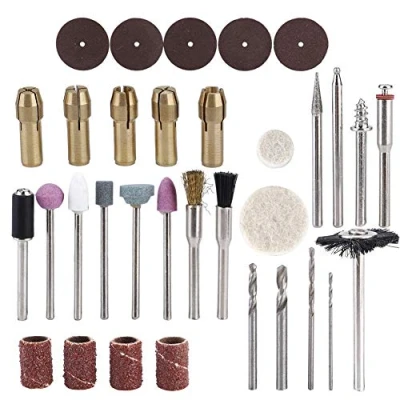 Immagine di utensile rotante, kit rotante 34 pezzi/set Accessorio per elettrico piccolo incisione, molatura e lucidatura