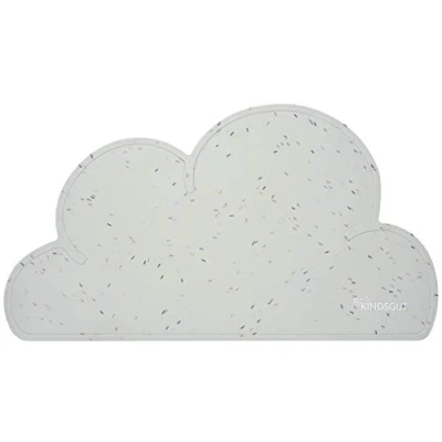 Immagine di Kindsgut tovagliette in silicone a forma di nuvola, sottotazza dal design adatto ai bambini e dai colori tenui, senza BPA, confetto