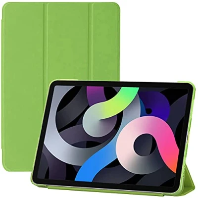 Immagine di Smart Magnetic Case for iPad Air 5th Generation (2022), 4th (2020), 11 Pro (2020) 2018 With Auto Sleep/Wake, Translucent Back Tablet Cover (Green)