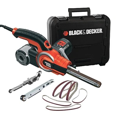 Immagine di BLACK+DECKER, Lima Elettrica con 9 Accessori, Valigetta, 400 W, Arancione. KA902EK QS