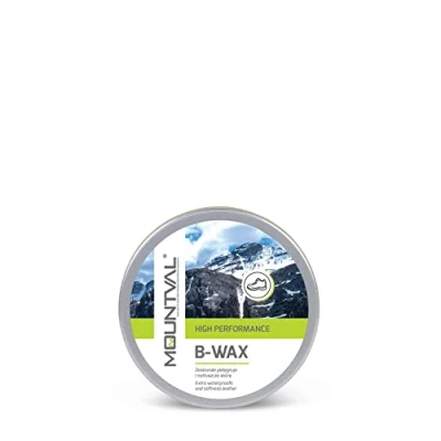 Immagine di Mountval B Wax, Cera Impermeabilizzante per Scarpe e Stivali in Pelle a Base di D&#039;api Naturale, 100 ml