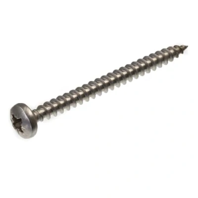 Immagine di SECCARO viti per truciolato, testa semicircolare, 6 x 70 mm, in acciaio inox V2A VA A2, legno con filettatura completa, Phillips a croce/PZ, 100 pezzi