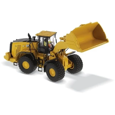 Immagine di DM Diecast Masters 85685 Pala gommata Caterpillar, Next Gen Cat 982XE, Scala 1:50, Circa 7,3 x 7,9 20,2 cm, da 14 Anni, Colore Yellow,