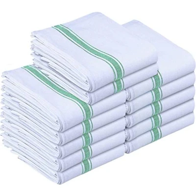 Immagine di Utopia Towels Asciugapiatti, 38 x 64 CM, Asciugamani Da Cucina In Cotone, Set Di Bar e Tè Morbidi Riutilizzabili (12 Confezioni, Verde)