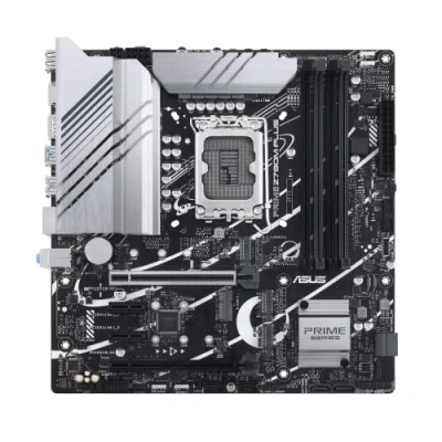 Immagine di ASUS Prime Z790M Plus LGA 1700(Intel 14a, 12a e 13a generazione) scheda madre microATX (PCIe 5.0, slot 3xM.2, 10+1 DrMOS, DDR5,1 Gb LAN, DP, USB 3.2 Gen2 Type C, anteriore USB3.2 Gen 1 TypeC,