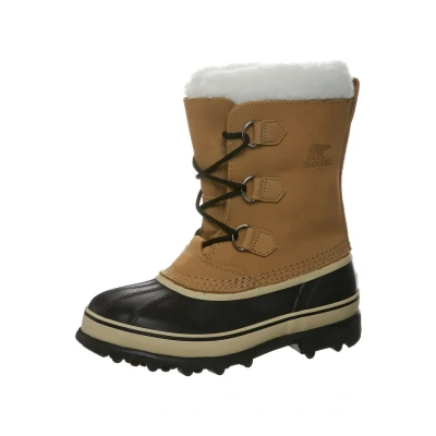 Immagine di Sorel Youth Caribou Stivali da neve per bambini, Taglia: 36, Beige Pelle / sintetico