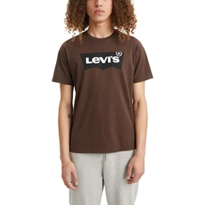 Immagine di Levi&#039;s Graphic Crewneck Tee, Uomo, Batwing Color Hot Fudge, S