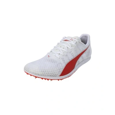 Immagine di Puma Evospeed Distance 11, Scarpe da Ginnastica Uomo, White Red Metallic Silver, 40.5 EU