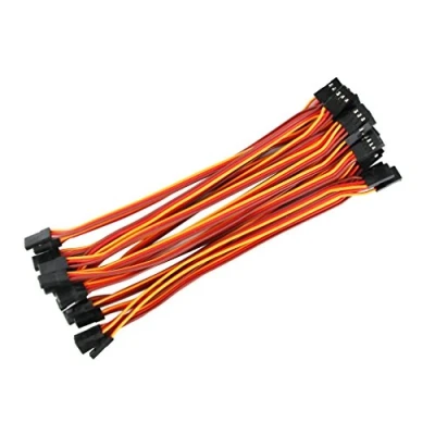 Immagine di OliYin 20 pz 5.90 Pollici 15 cm 150mm Maschio a Spina di Piombo Servo Cavo Prolunga Linea RC Modello Aeromobile Incagliato 22awg 60 Cores Futaba JR