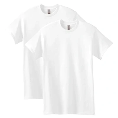 Immagine di Gildan T Shirt da Uomo Softstyle in Cotone, Stile G64000, Camicia, Bianco (Confezione 2), L (Pacco 2)