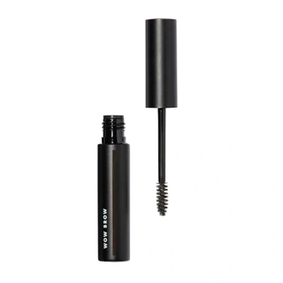 Immagine di e.l.f. Wow Brow gel, volumizzante, modulabile, ibrido cera crea sopracciglia piene e voluminose, fissa le sopracciglia, Deep Brown, infuso con fibre, 3,5 g