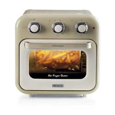Immagine di Ariete 4632 Friggitrice ad aria e forno Vintage, 1400W, 2in1, Capacità 16L, Accessori inclusi, Timer 60 minuti, Doppio vetro, Beige