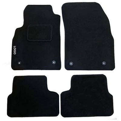 Immagine di Tappetini Auto In Moquette Con 4 Clip Di Fissaggio Tappeti Compatibili Per Astra Modello Del 2012