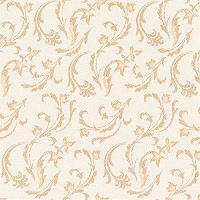 Immagine di Papstar &quot;Royal Collection&quot; #84995 50 tovaglioli piegati a 1/4, 40 x cm, colore champagne &quot;Damascato&quot;