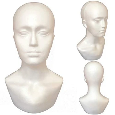 Immagine di Schiuma Display Manichino Testa Parrucche Sciarpa Stand