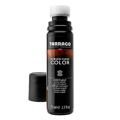 Immagine di Tarrago colore Nubuck Suede 75ml Rinnovatore del per scarpe in pelle scamosciata e nabuk Evidenzia i colori delle calzature, nutri proteggi Con Spugna Applicatore (Marrone Medio 39)