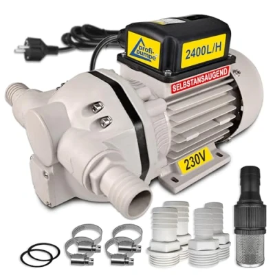 Immagine di Pompa AdBlue® urea 230V Set rifornimento a membrana chimica Autoadescante potente motore elettrico con avvolgimento in rame ulteriore risparmio!